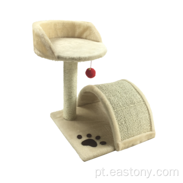 Animal de estimação Tree Cat Scratching Post com corda natural